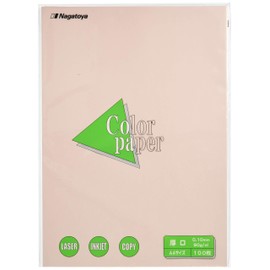 長門屋商店 カラーペーパー ナ-3319 A4厚口 100枚 サクラ