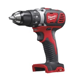 Milwaukee M18 Li-Ion Cordless Compact Electric Drill Driver — Tool Only, 1/2in. Keyless Chuck, 500 In./Lbs. Torque, 1800 RPM