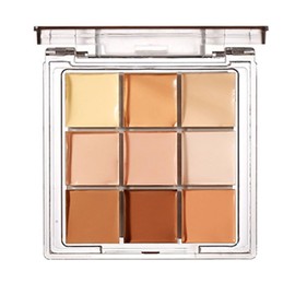 LEEINTO【2025年春夏の最新】9色コンシーラーパレット 遮瑕膏 人気 クマ消し 高カバー 保湿 メイク初心者 自然 シミ隠し クリーム 肌色改善 (02#コンシーラーパレット)