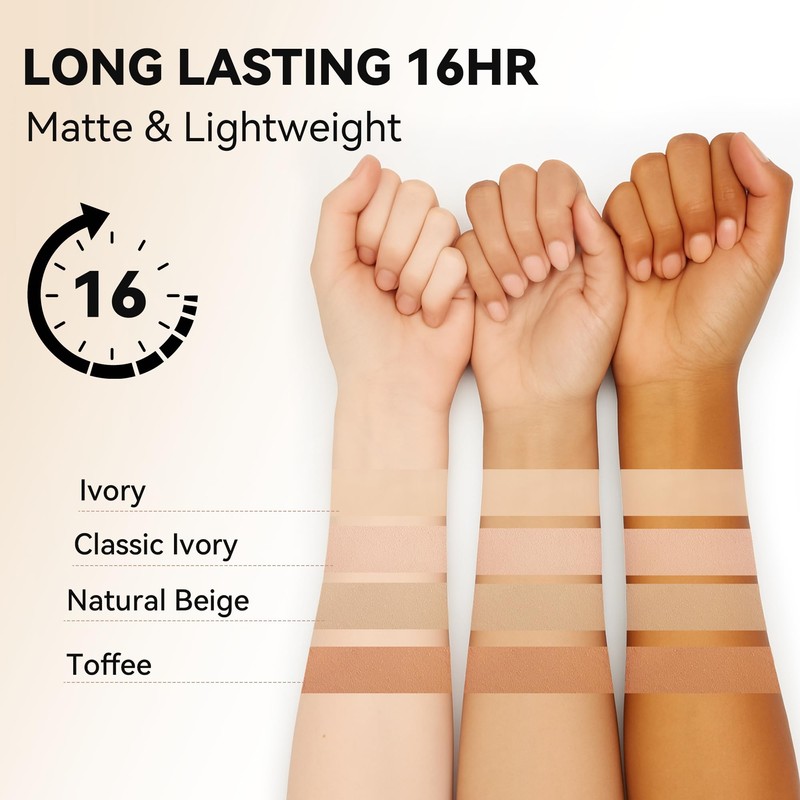FV Matte Waterproof Foundation-Longwear Transfer-Proof, with Medium to Full Coverage,