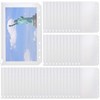 WUWEOT 50 Pack Binder Pockets A6 Size 6 Holes Zipper