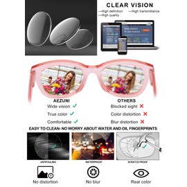 AEZUNI Oversized Reading Glasses Women Large Readers 0 1.0 1.25 1.5 1.75 2.0 2.25 2.5 2.75 3.0 3.5 4.0 5.0 6.0(Pink,225)