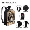 Amzbeauty Ring-Tailed Lemur Print Backpack Kids Boys Elementary School Bag