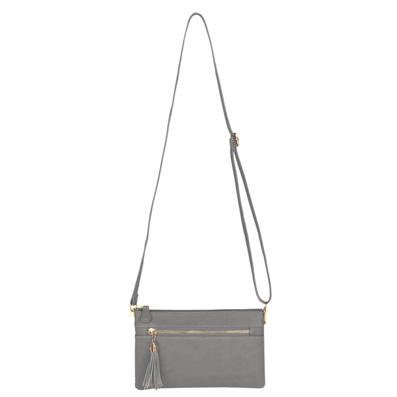 Solene Women's Lightweight Multi Compartment Wristlet Clutch Wallet Crossbody Bag