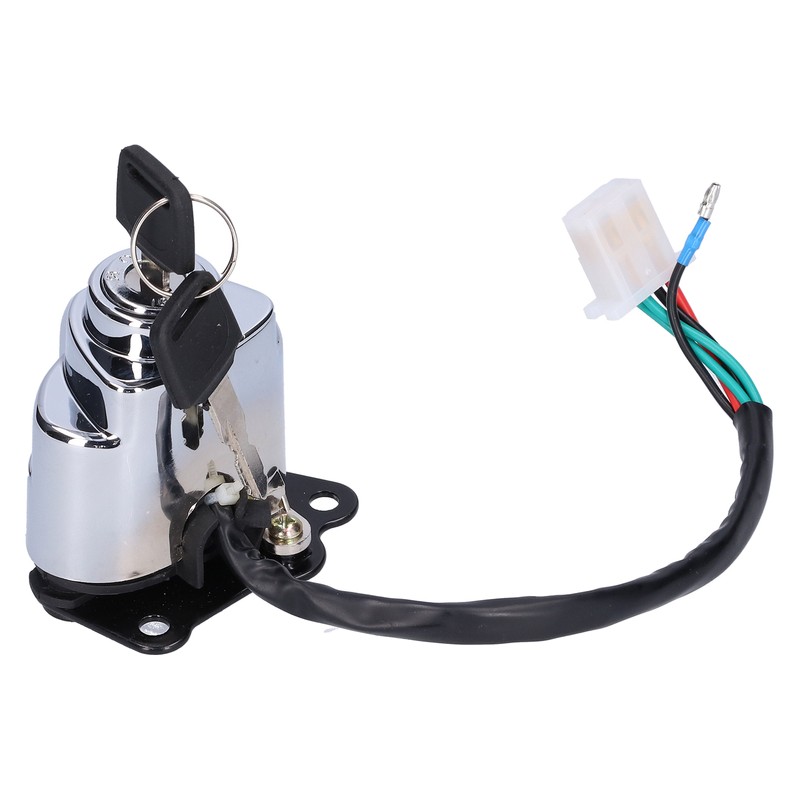Motorcycle Ignition Switch Lock with 3 Colors Keys Fit for