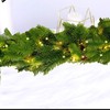 6.2Ft Christmas Garland with Lights, Christmas Greenery Pine Garland for