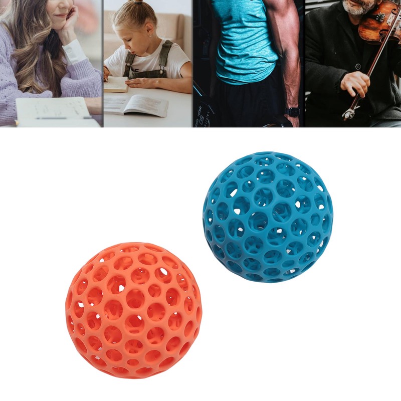 2pcs Mesh Stress Ball 3D Printing Mesh Hollow Stretchy Squeeze