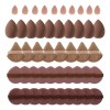 Juego De 50 Borlas De Maquillaje En Polvo De Doble