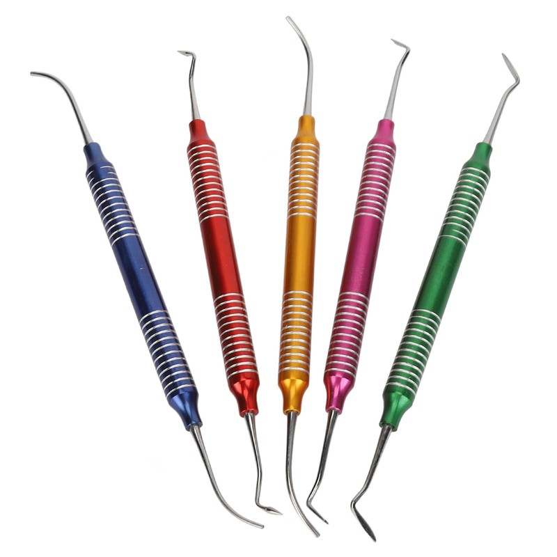 5Pcs Dental Gracey Curettes Curette Hand Scaler Universal Surgical Instrument