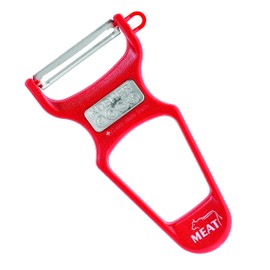 The Kosher Cook Y Vegetable Peeler - Heavy Duty, Ultra Sharp Stainless Steel Blade - Swiss Peeler - Easy Grip Plastic Handle - Color Coded Kitchen Tools - Red