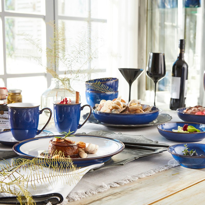 Denbigh Imperial Blue Rimmed Bowl / 덴비 임페리얼 블루 림드