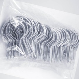 1-7/8" 9 Gauge Preformed Chain Link Fence Twist Tie Wire for Installing Chain Link Mesh. 100 Count