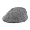 Jaxon Hats Herringbone Newsboy Cap (Large, Grey)