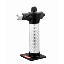 Ibili Gasbrenner Luxe, Kunststoff, schwarz/silber, 5 x 5 x 10 cm