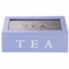 Galileo Sibilla Tea and Herbal Tea Storage Box, 6 Compartments,