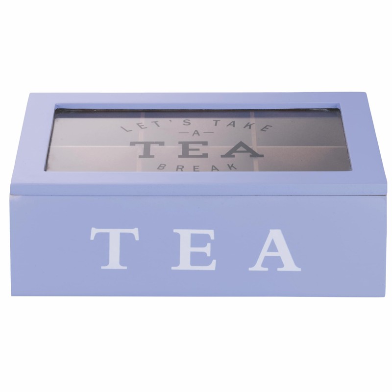 Galileo Sibilla Tea and Herbal Tea Storage Box, 6 Compartments,