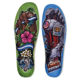 Remind Insoles CUSH Impact | Chico Brenes Gnar Foot | Shoe Inserts for Mid-High Arch Support | Skateboarding & Snowboarding | Walking, Hiking, Running | Lightweight Comfort | Mens Size 12-12.5