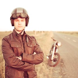 Motorcycle Goggles Vintage Pilot Glasses Riding Motocross Scooter ATV Eyewear (Clear Lens - Black Frame)