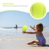 Totority 1Pc Inflatable Rubber Tennis Ball for Large Flannel Ball