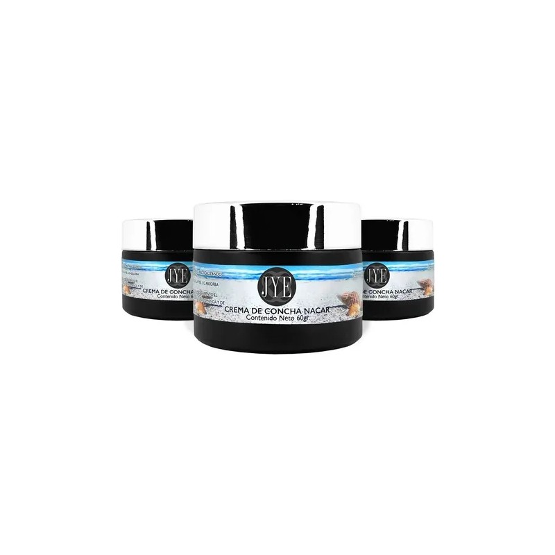 10 Frascos De Crema De Concha Nacar Natural 600 Gramos