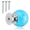 BNYZWOT 12 PCS Crystal Cabinet Knobs Round Glass Bubbles Knobs