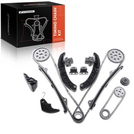 A-Premium 19PCS Engine Timing Chain Kit W/Tensioner & More [DOHC, 6Cyl 3.3L 3.5L 3.8L] Compatible with Hyundai Azera 07-11, Santa Fe 07-09, Sonata 06-10 & Kia Sorento 08-13, Sedona, # 243123C100