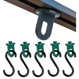 Greenhouse Twist Clips with S Hooks [50 Pack] for inside green house, hanging plants, supporting plants (50)