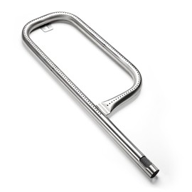 KATEEDY Grill Burner Tube for Weber Q100 Q120 Q1000 Q1200, 304 Stainless Steel 60040 17 Inch, Baby Q 386001 386002 516002, 516001, 50060001, 51060001 Gas Grills, Replacement Part Weber 69957/41657