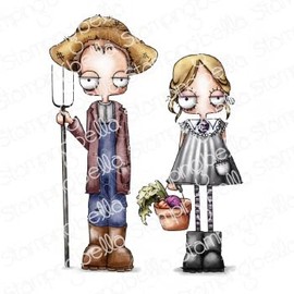 Stamping Bella Cling Stamps Oddball Homesteaders EB1091