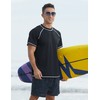 Camisetas de natación para hombre, protección solar UPF 50+, playera