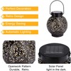 GolWof Solar Lantern Outdoor, LED Solar Light, Waterproof Decorative, Bronze,