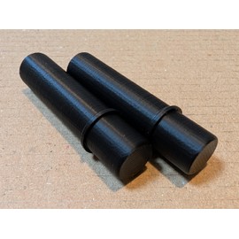 Parcel Shelf Hinge Pins Pair for Vauxhall Corsa C & Astra H - Black PETG Plastic - Replacement Car Boot Strut Supports - Fixes Loose or Sagging Shelf