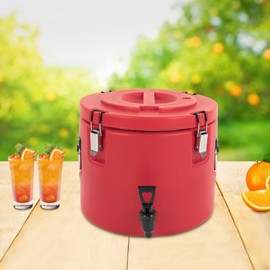 Insulated Beverage Dispenser, 5 Gal/20L Stainless Steel Insulated Beverage Cooler with Spigot Portable Sports Cooler for Outdoors Camping Party