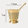Brass Floral Spice Grander Herb Chai Curry Soap Handmade Cooking