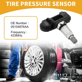 Partuto 4Pcs Tire Pressure Sensor No.05154876AA Tire Pressure Monitoring Sensor for Fiat 500 2011-2019
