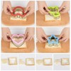 CHEFZOCO Sandwich Cutter Heart Shape Non-Stick Plastic and Stainless Steel