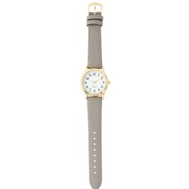 Fieldwork PP004-2 Women's Analog Wrist Watch, Leather Strap, Gray, Salon Large, gray, Modern
