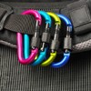 Aluminium Alloy Heavy Duty Clip Lock Carabiners, Multi-function Quick Clips,