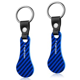 T-carbon Shopping Chip Keyring, Blue 2, Unit size