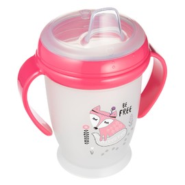 LOVI Meine Tasse Junior, 12 Monate+, Auslaufsicher, Leicht zu reinigen, 250ml, Indian Summer Collection, Rosa