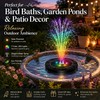 Solar Fountain Pump with LED Lights for Garden Ponds –