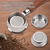 58mm 3 Ears Stainless Steel Bottomless Naked Portafilter Wooden Coffee