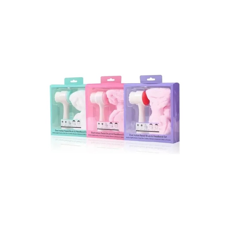 Kit De Cepillo Facial Limpiador Diadema Banda Para El Pelo