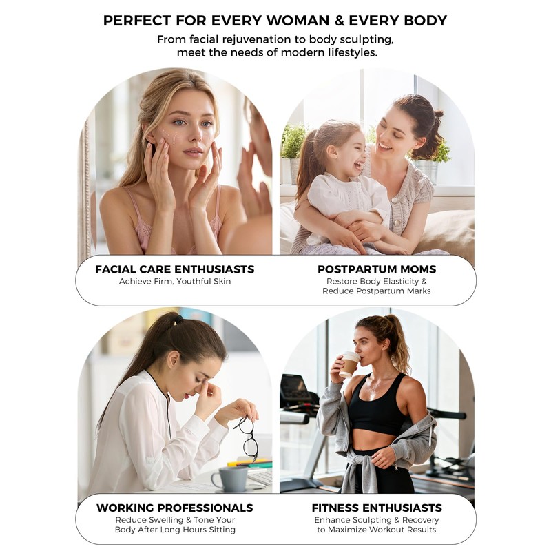 5-in-1 Face & Body Sculpting Machine, Gua Sha & Vacuum