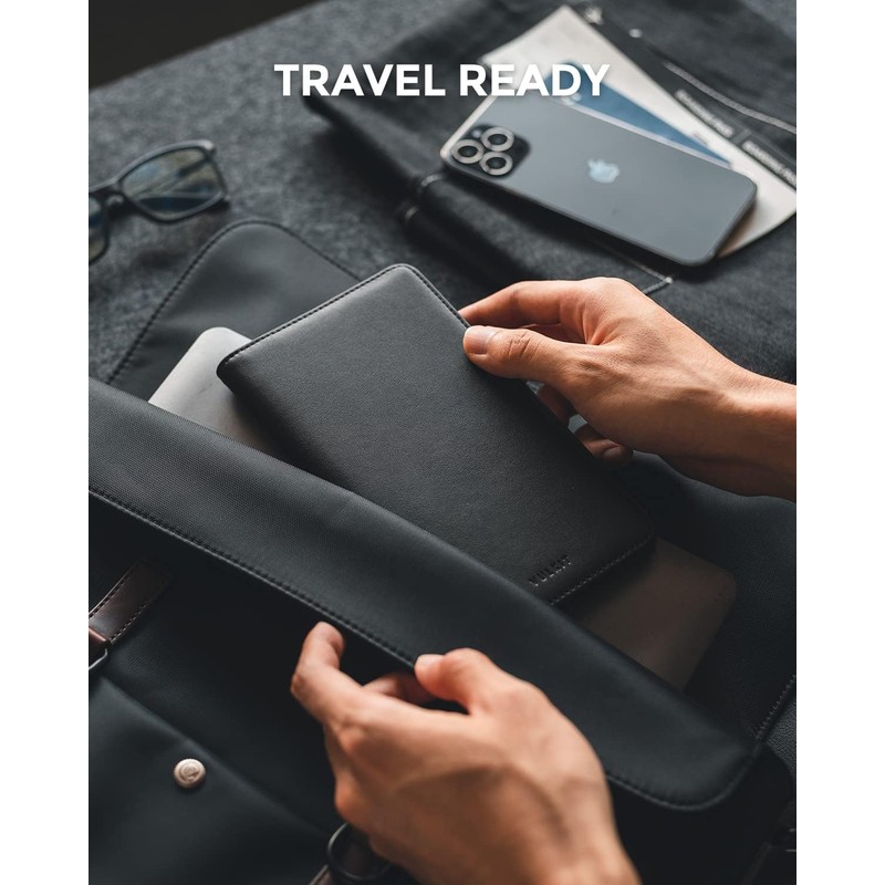 VULKIT Cartera Porta Pasaporte Billetera de Viaje con Bloqueo RFID