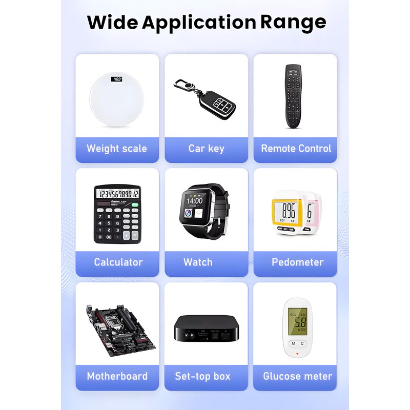 YKM CR1632 Lithium Battery 3V CR1632 Battery for Car Key