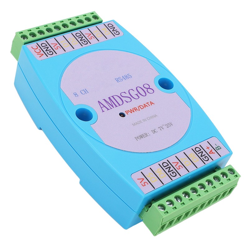 Temperature Data Acquisition Module 8CH Collection Logger RS485 DC7‑25V for