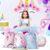 Xuniea 12 Pcs Unicorn Party Favor Bags Rainbow Drawstring Bag