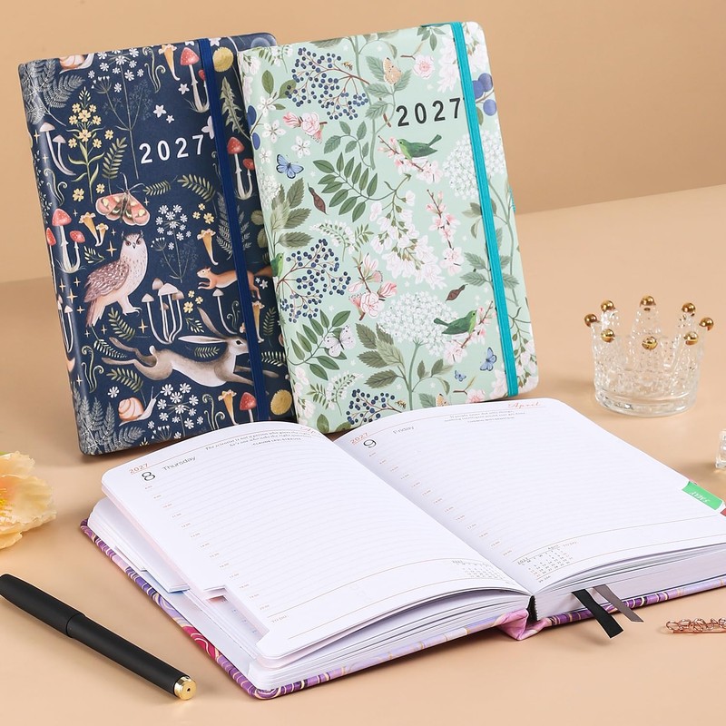 ZXHQ 2027 Diary Page a Day A5, Full Year Daily