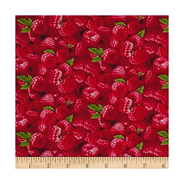 Berry Good Packed Raspberries, Fabric by the Yard